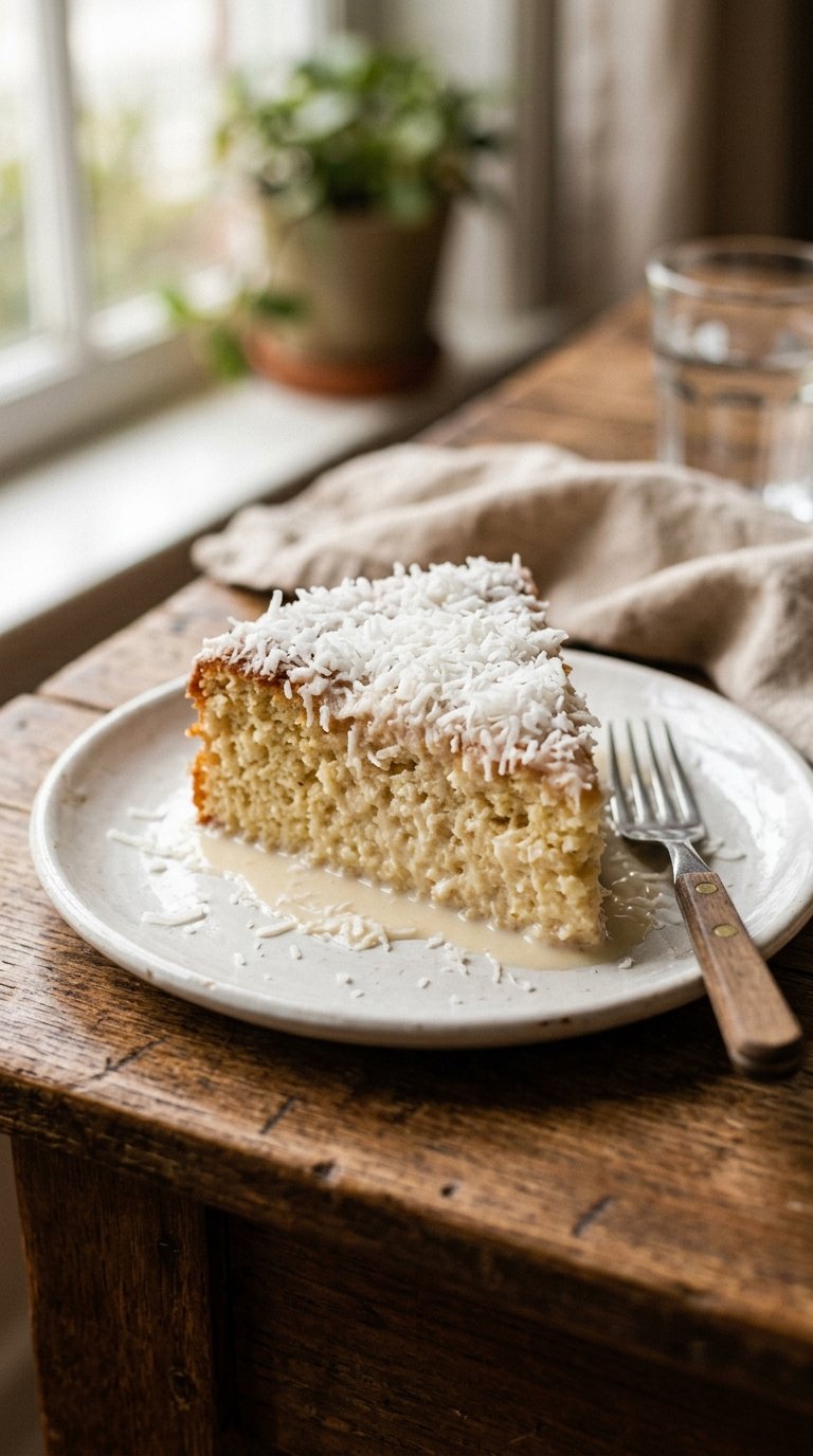 Bolo de Coco Gelado (Tipo Toalha Felpuda)