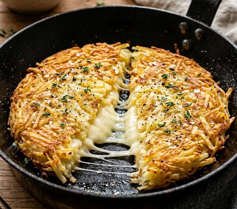 Batata Rosti de Frigideira: Crocante e Recheada