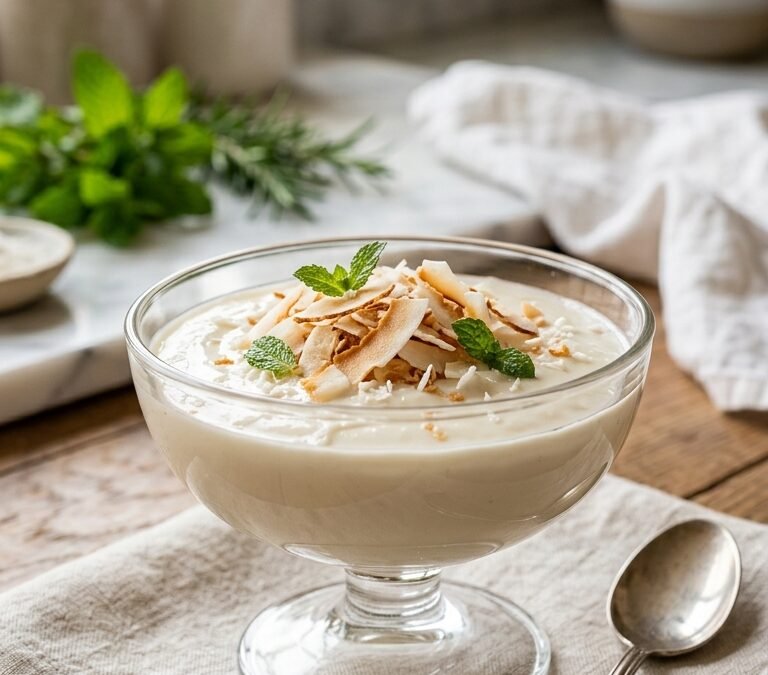 Sobremesa Gelada de Coco: Cremosa, Fácil e Irresistível