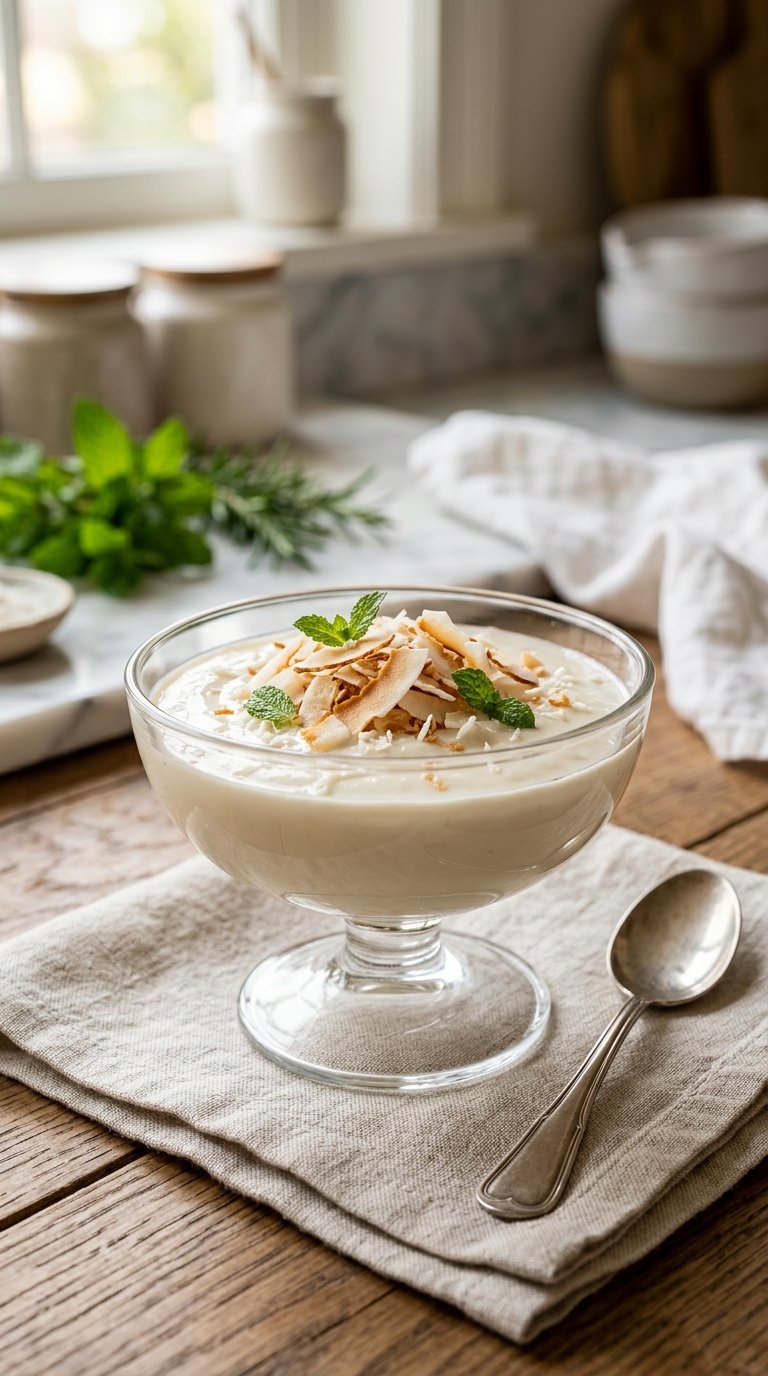 Sobremesa Gelada de Coco: Cremosa, Fácil e Irresistível