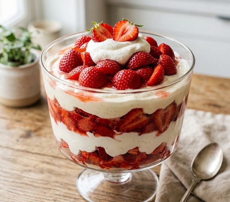 Sobremesa Gelada de Morango: A Receita Mais Fácil e Cremosa