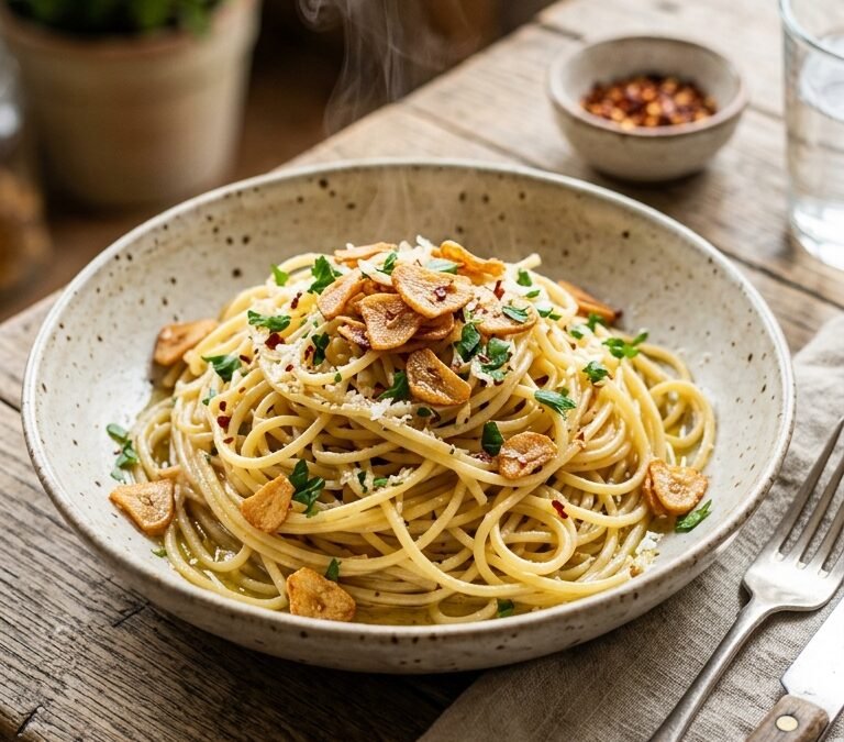 Macarrão Alho e Óleo: O Clássico Rápido que Salva o Almoço